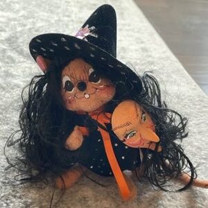 Vintage Halloween Witch Mouse